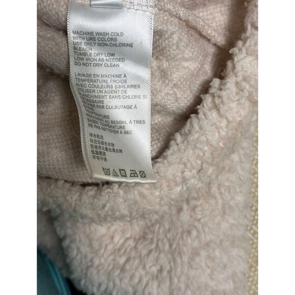 Urban Outfitters Cropped Sherpa Teddy Hoodie w/Drawstring Waist Womens Size M - Picture 5 of 8